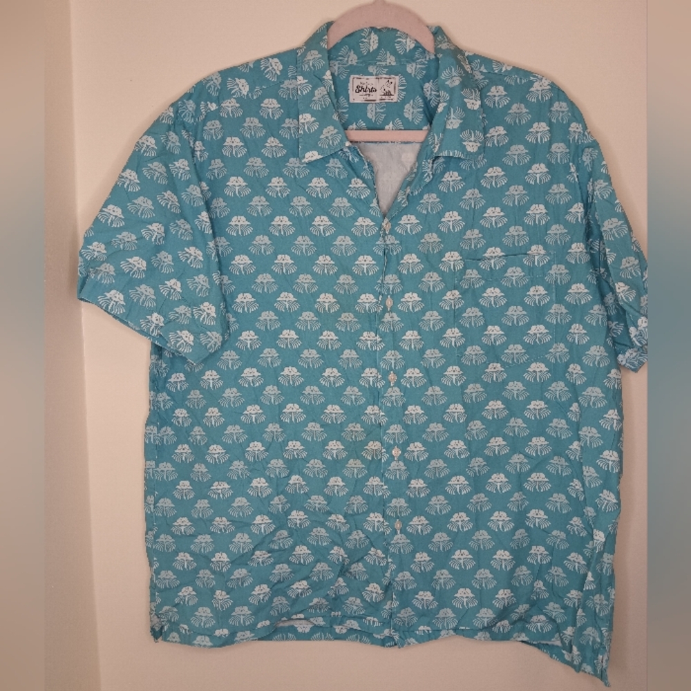 Pokemon Shirts Original Stitch Mens Large tentacruel Short Sleeve Button Down